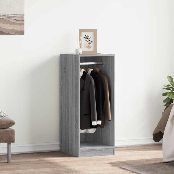vidaXL Wardrobe Grey Sonoma 48x41x102 cm Engineered Wood