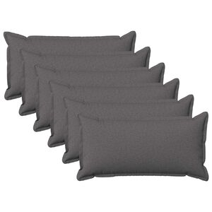 vidaXL Cushion Cover 6 pcs HOUTEN Light Grey 40 x 80 cm Faux Linen