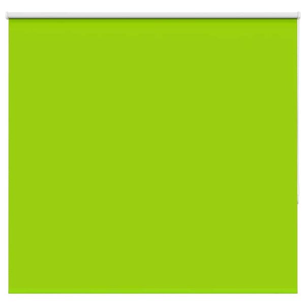 vidaXL Roller Blind Blackout Leaves Green 155x150 cm Fabric Width 151.6 cm Polyester