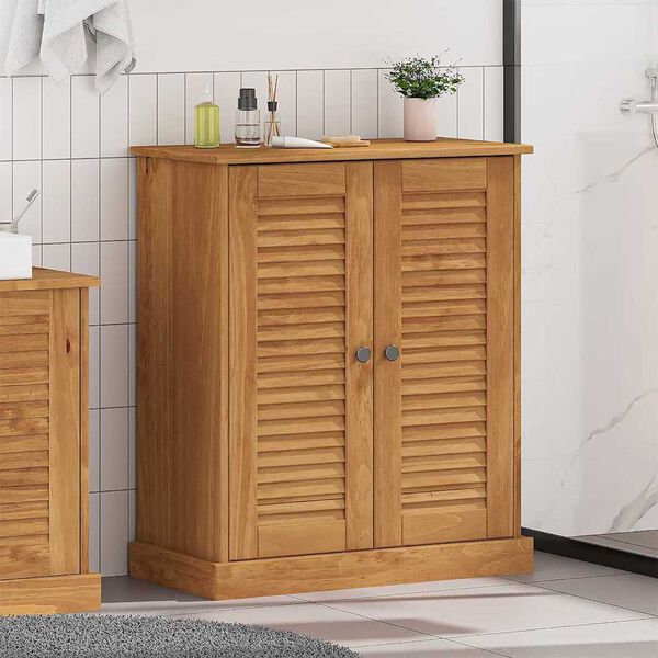vidaXL Bathroom Cabinet Other VIGO Brown Solid pine wood