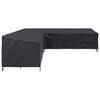 vidaXL Furniture Cover Black 300 x 300 x 80 cm 420D Oxford Fbric