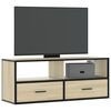 vidaXL TV Cabinet Sonoma Oak 100x31x39.5 cm Engineered Wood and Metal
