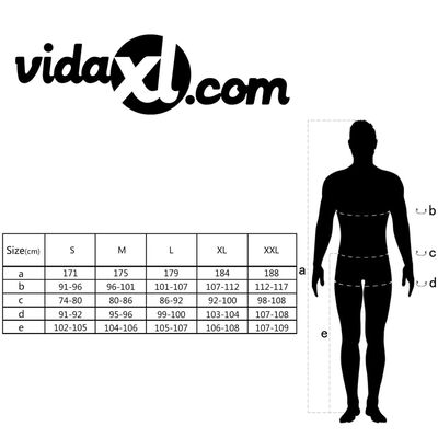 vidaXL Men's Overalls Size M Grey