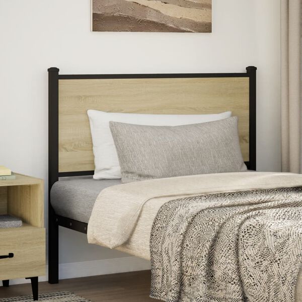 vidaXL Replace Headboard Sonoma 107 cm Engineered Wood and Steel