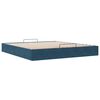 vidaXL Ottoman Bed Frame No Mattress Dark Blue 200x200 cm Velvet