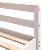 vidaXL Loft Bed with Desk and Ladder White 180x200 cm Super King Solid Wood Pine