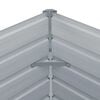 vidaXL Raised Garden Bed 129x129x45 cm Galvanised Steel Grey