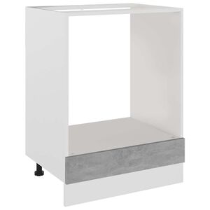 vidaXL Oven Cabinet "Lyon" Concrete Grey 60x46x81,5 cm Engineered Wood