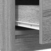 vidaXL Sideboard with Drawer Grey Sonoma 71x35x65 cm Engineered Wood