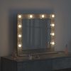 vidaXL Vanity Mirror Rectangular Concrete Grey 60 x 55 x 18 cm