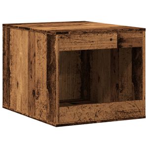 vidaXL Cat Litter Box Enclosure Old Wood 47x59x42 cm Engineered Wood