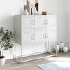 vidaXL Sideboard White 100.5x39x107 cm Steel