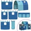 vidaXL Kids' Loft Bed with Tunnel without Mattress Blue 80x200cm