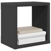 vidaXL Wall Cube Shelves 6 pcs Grey 22x15x22 cm