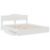 vidaXL Storage Bed with Headboard White 180 x 200 cm Engineered Wood