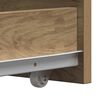 vidaXL Narrow Bathroom Cupboard with Wheels Artisian Oak Engineered Wood