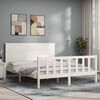 vidaXL Bed Frame without Mattress White 160x200 cm Solid Wood Pine