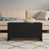 vidaXL Coffee Table Black 102x55.5x52.5 cm Engineered Wood