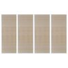 vidaXL Rectangular Natural Bamboo Rugs 4 pcs 120x180 cm
