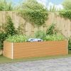 vidaXL Garden Raised Bed 290 x 100 x 68 cm Galvanised Steel