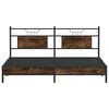 vidaXL Bed Frame without Mattress Smoked Oak 183x213 cm Engineered Wood
