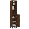 vidaXL Highboard Brown Oak 34.5x34x180 cm Engineered Wood