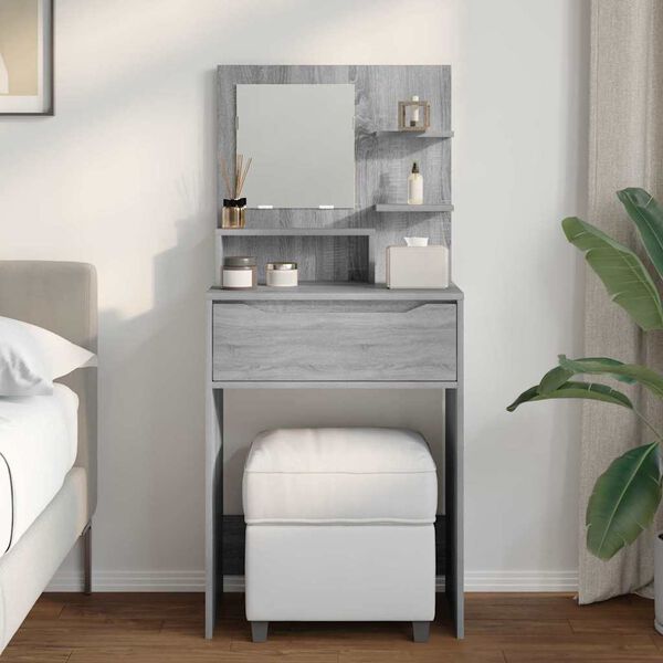vidaXL Bedroom Dressing Tables Grey Sonoma 80 x 39.6 x 135 cm