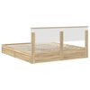vidaXL Storage Bed with Drawer Sonoma Oak 180 x 200 cm Engineered Wood