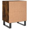 vidaXL Bedside Cabinets 2 pcs Smoked Oak 40x30x50 cm Engineered Wood