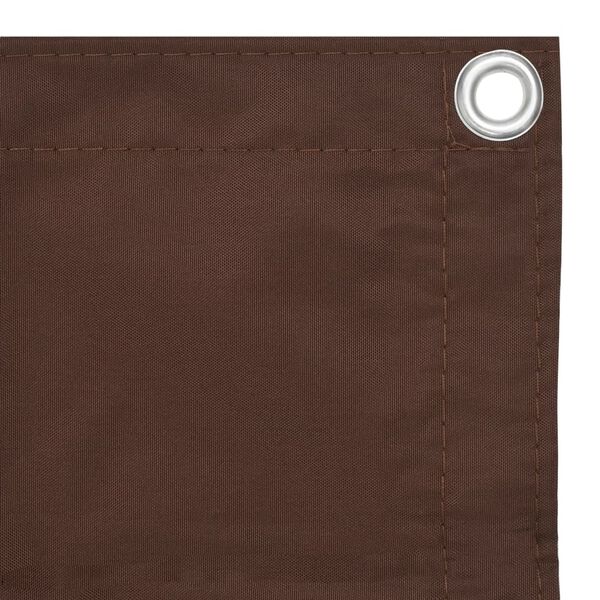 vidaXL Balcony Screen Brown 75x300 cm Oxford Fabric