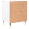 vidaXL Bedside Cabinet White 40x35x50 cm Engineered Wood