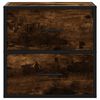 vidaXL Wall-mounted Bedside Cabinets 2 pcs Smoked Oak 40x31x39.5 cm