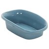 vidaXL Cat Litter Tray White and Blue 58x39x17 cm PP
