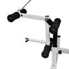 vidaXL Weight Bench with Weight Rack, Barbell and Dumbbell Set 120 kg