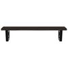 vidaXL Basin Shelf Wall Mounted Steel and Solid Wood Oak