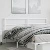 vidaXL Metal Replace Headboard White 200 cm