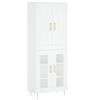 vidaXL Highboard White 69,5x34x180 cm Engineered Wood