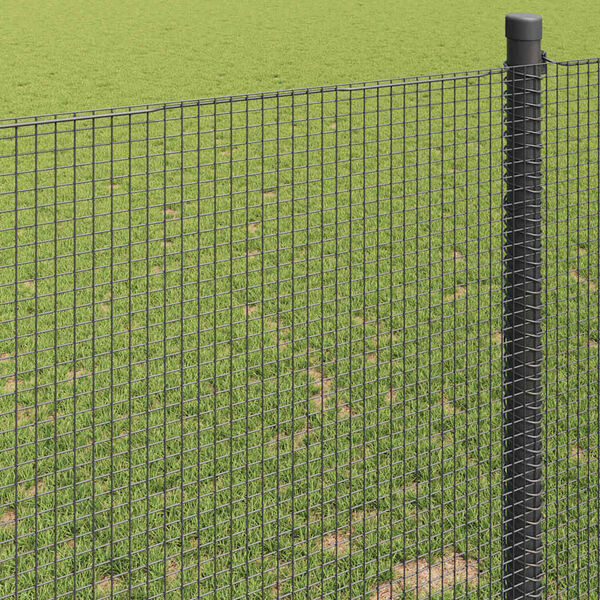 vidaXL Welded Wire Fence Grey 1.2 x 25 m Steel