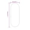 vidaXL Wall Mirror Silver 40x15 cm Oval