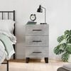 vidaXL Bedside Cabinet Concrete Grey 40x40x66 cm Engineered Wood