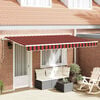vidaXL Retractable Awning Orange 350 x 200 cm Fabric