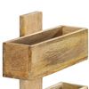 vidaXL Magazine Wall Rack 30x11x72 cm Solid Mango Wood