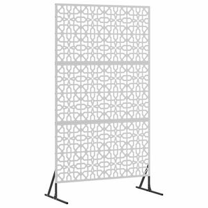 vidaXL Privacy Screen 100 x 50 x 180 cm Galvanised Steel Silver