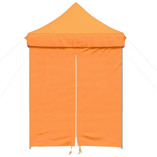 vidaXL Foldable Party Tent Pop-Up with 4 Sidewalls Orange