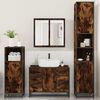 vidaXL 4&nbsp;Piece Bathroom Furniture Set&nbsp;Smoked Oak Engineered Wood