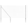 vidaXL Chainlink Fence with Spikes 10 x 1.4 m Galvanised Steel Silver