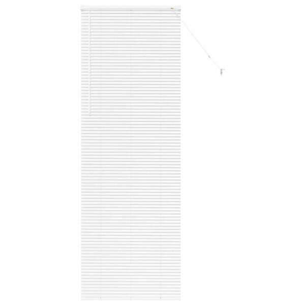 vidaXL Window Blind with Curtains Manual White Aluminium