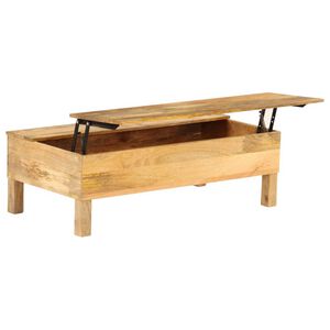 vidaXL Coffee Table Solid Mango Wood 110x55x35 cm