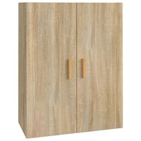 vidaXL Hanging Wall Cabinet Sonoma Oak 69.5x34x90 cm