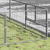 vidaXL Dog Kennel Silver 90 m&sup2; Steel